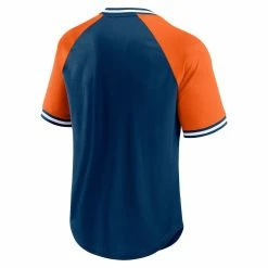 Fanatics Branded Men's Navy/Orange Chicago Bears Second Wind Raglan V-Neck T-Shirt 9 Fanatics Branded Men's Navy/Orange Chicago Bears Second Wind Raglan V-Neck T-Shirt -Fanatics DSCO1156932338 ANGEBL ALT3