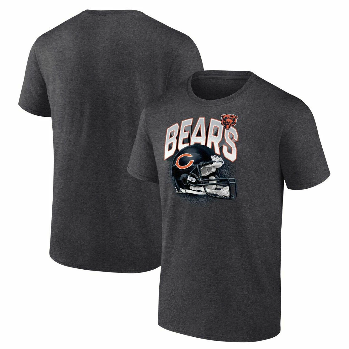 Fanatics Branded Men's Heathered Charcoal Chicago Bears Big & Tall End Around T-Shirt 4 Fanatics Branded Men's Heathered Charcoal Chicago Bears Big & Tall End Around T-Shirt - Image 2