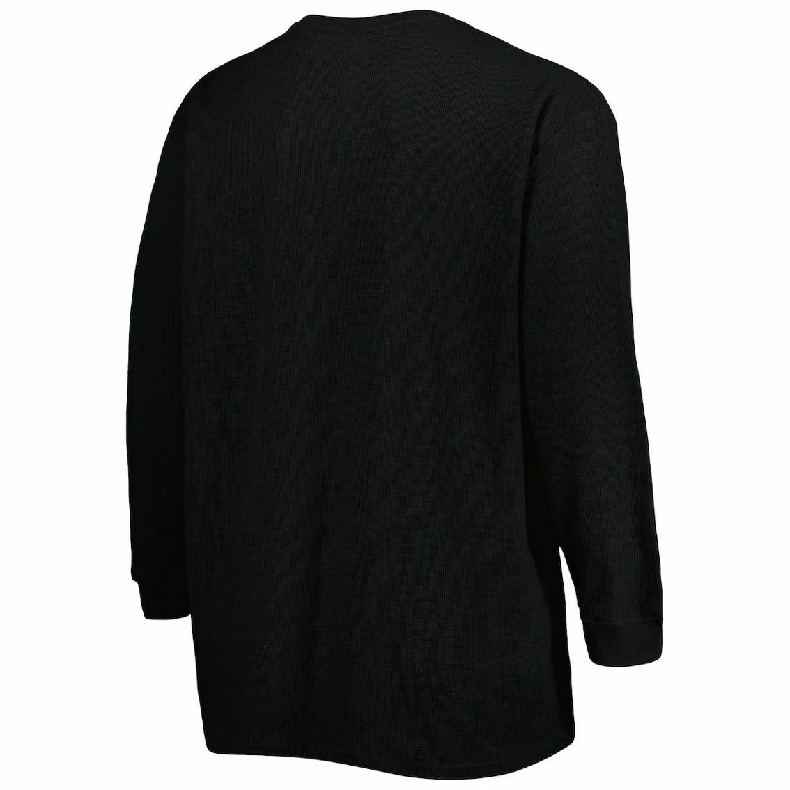 Profile Men's Black San Francisco 49ers Big & Tall Waffle-Knit Thermal Long Sleeve T-Shirt 6 Profile Men's Black San Francisco 49ers Big & Tall Waffle-Knit Thermal Long Sleeve T-Shirt - Image 4