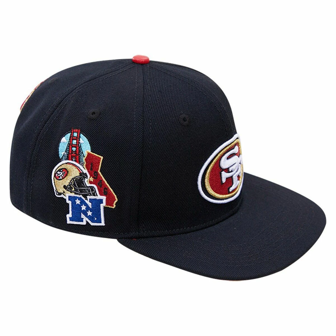 Pro Standard Men's Black San Francisco 49ers Hometown Snapback Hat 3 Pro Standard Men's Black San Francisco 49ers Hometown Snapback Hat