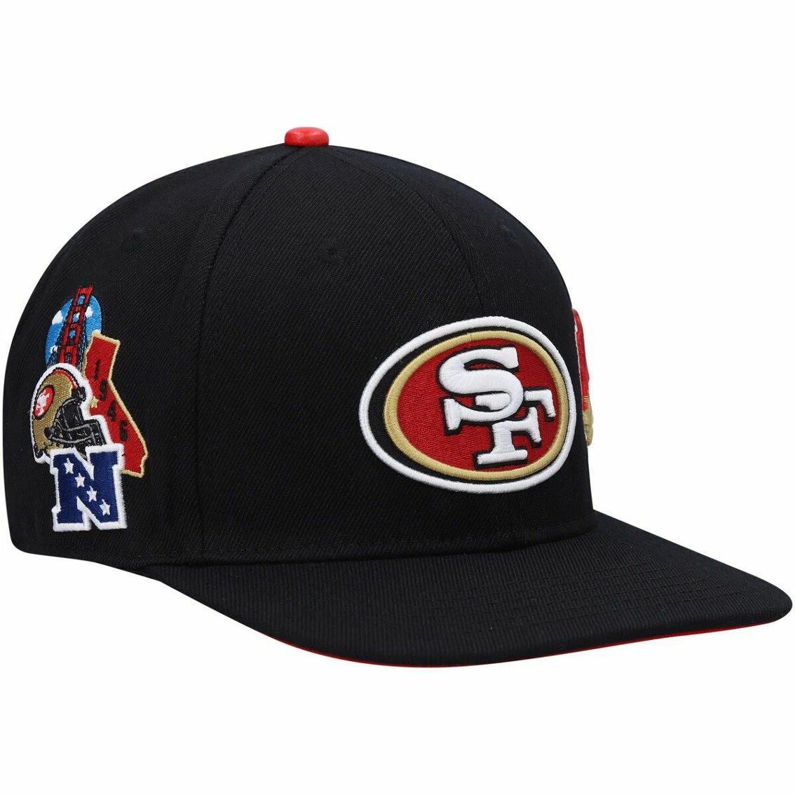 Pro Standard Men's Black San Francisco 49ers Hometown Snapback Hat 6 Pro Standard Men's Black San Francisco 49ers Hometown Snapback Hat - Image 4