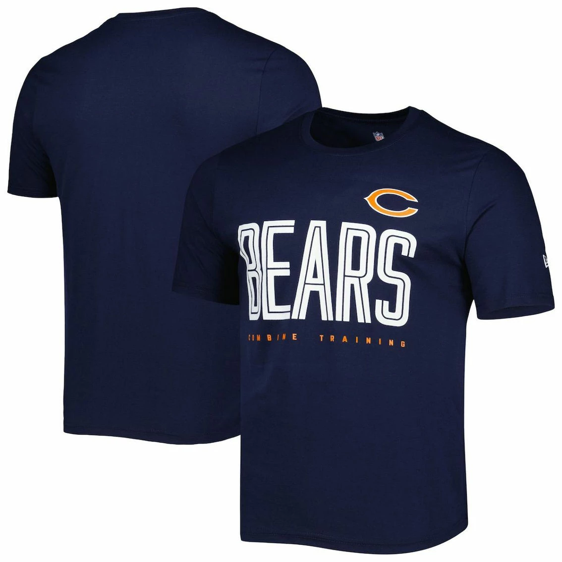 New Era Men's Navy Chicago Bears Combine Authentic Training Huddle Up T-Shirt 3 New Era Men's Navy Chicago Bears Combine Authentic Training Huddle Up T-Shirt