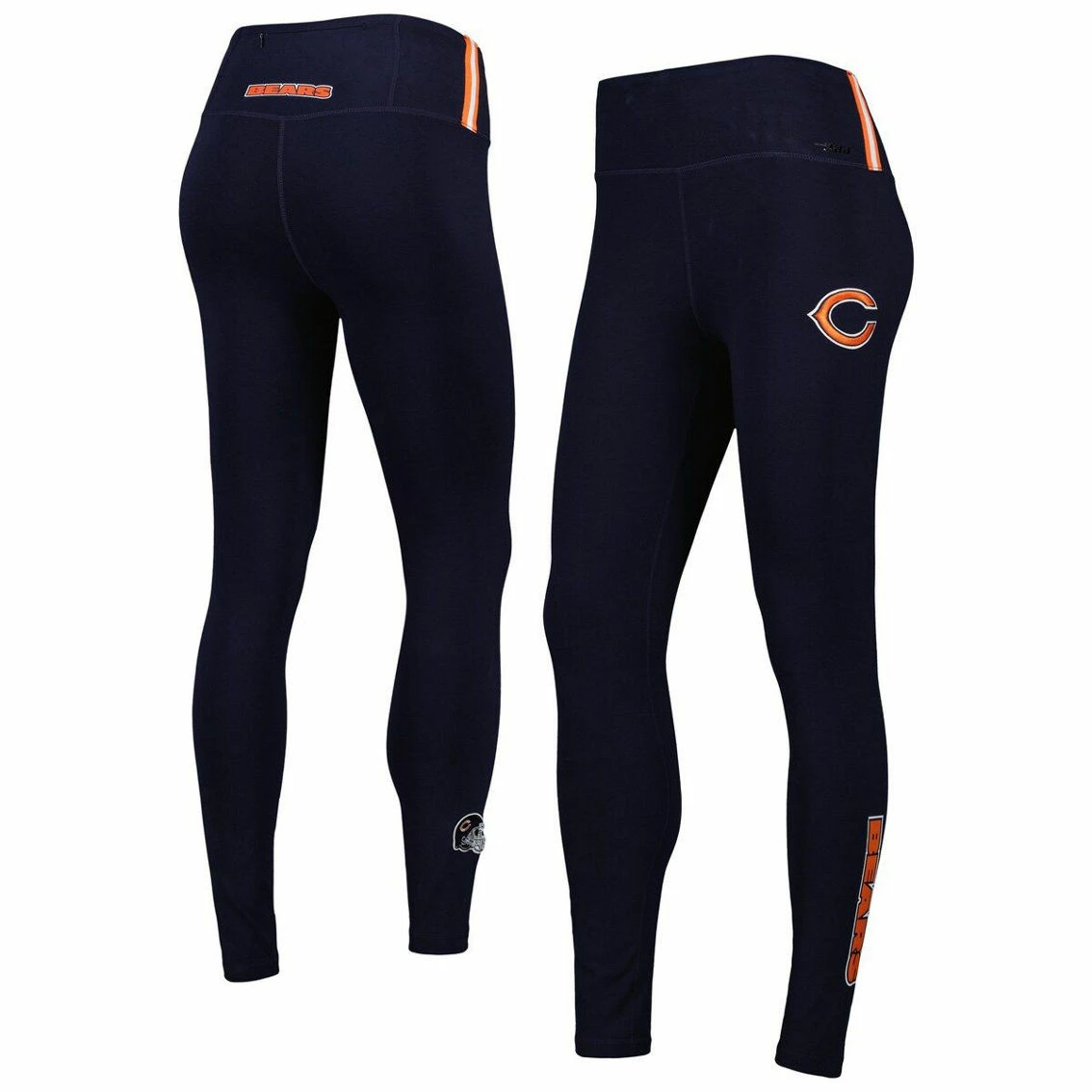 Pro Standard Women's Navy Chicago Bears Classic Jersey Leggings 4 Pro Standard Women's Navy Chicago Bears Classic Jersey Leggings - Image 2