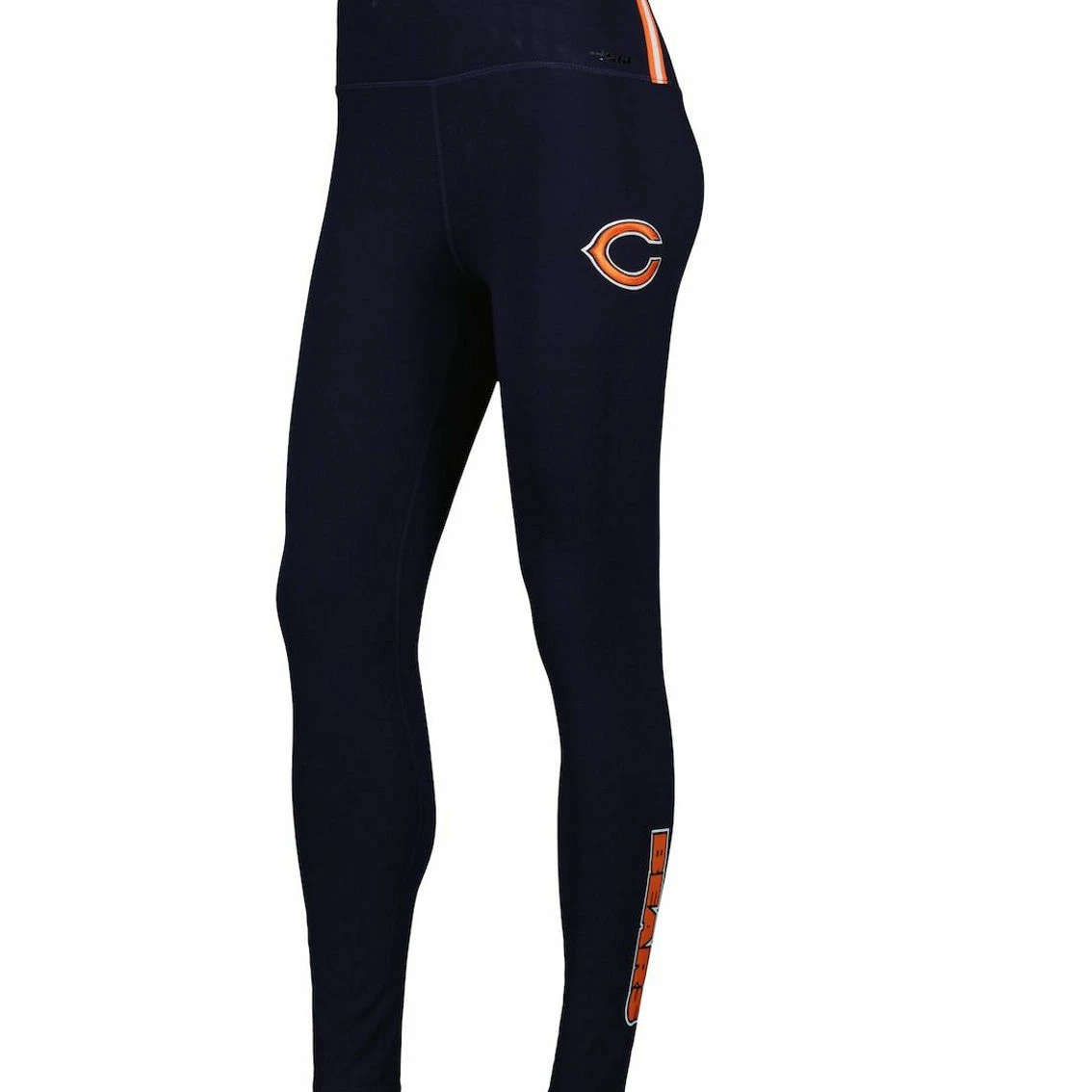 Pro Standard Women's Navy Chicago Bears Classic Jersey Leggings 5 Pro Standard Women's Navy Chicago Bears Classic Jersey Leggings - Image 3