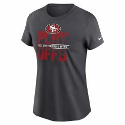 Nike Women's Anthracite San Francisco 49ers 2022 NFL Playoffs Iconic T-Shirt 8 Nike Women's Anthracite San Francisco 49ers 2022 NFL Playoffs Iconic T-Shirt -Fanatics DSCO1157328275 4096 ALT2
