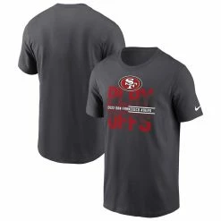 Nike Men's Anthracite San Francisco 49ers 2022 NFL Playoffs Iconic T-Shirt 7 Nike Men's Anthracite San Francisco 49ers 2022 NFL Playoffs Iconic T-Shirt -Fanatics DSCO1157328290 4096 ALT1