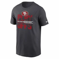 Nike Men's Anthracite San Francisco 49ers 2022 NFL Playoffs Iconic T-Shirt 8 Nike Men's Anthracite San Francisco 49ers 2022 NFL Playoffs Iconic T-Shirt -Fanatics DSCO1157328290 4096 ALT2