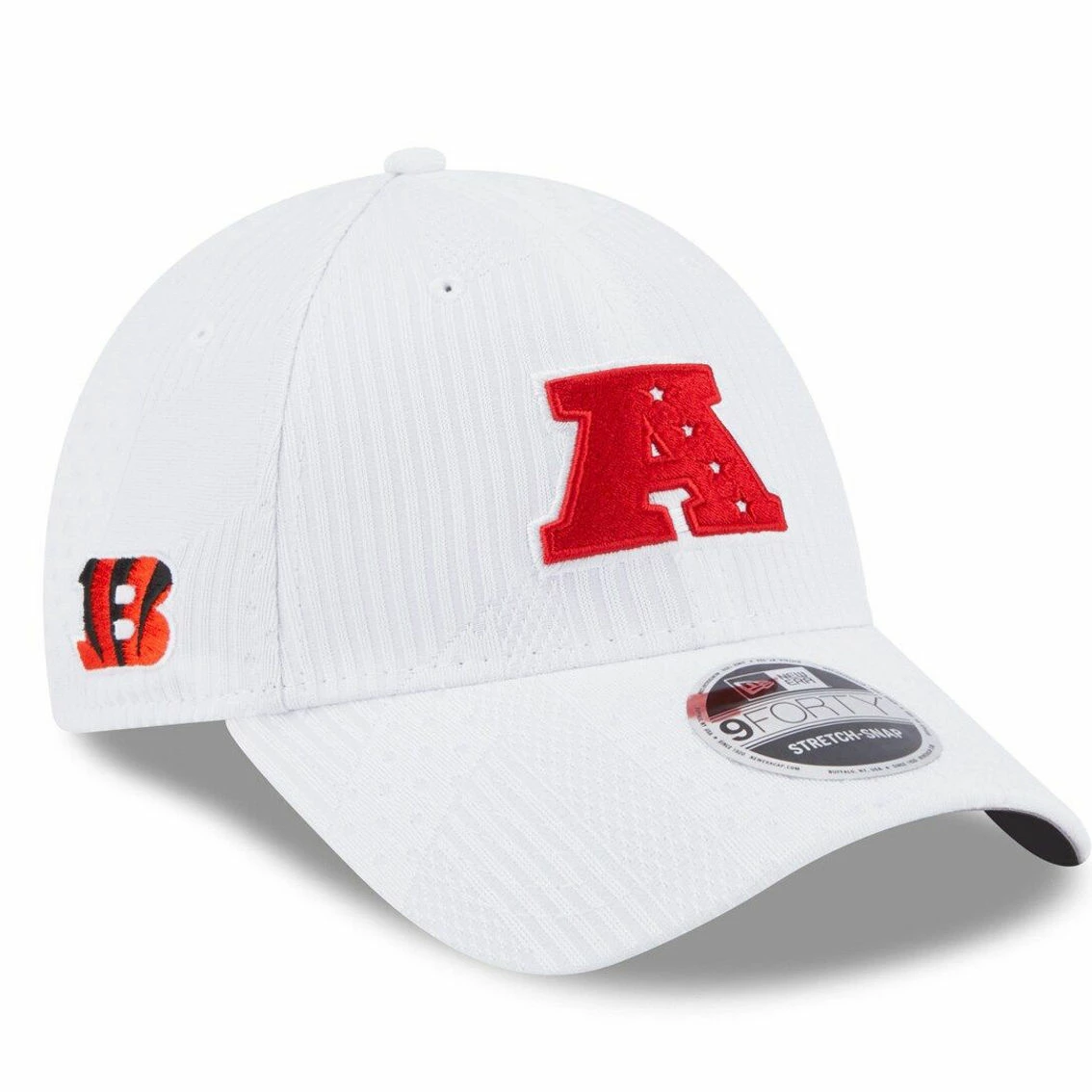 New Era Men's White Cincinnati Bengals Pro Bowl 9FORTY Snapback Hat 3 New Era Men's White Cincinnati Bengals Pro Bowl 9FORTY Snapback Hat