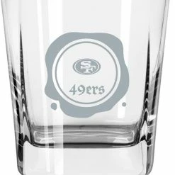 Logo Brands San Francisco 49ers 14oz. Frost Stamp Old Fashioned Glass -Fanatics DSCO1157518450 0000 ALT1