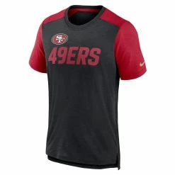 Nike Men's Heathered Black San Francisco 49ers Color Block Team Name T-Shirt -Fanatics DSCO1157587933 1007 ALT2