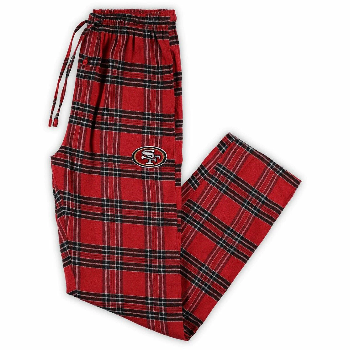 Concepts Sport Men's Black/Scarlet San Francisco 49ers Big And Tall Ultimate Flannel Pajama Pants 4 Concepts Sport Men's Black/Scarlet San Francisco 49ers Big And Tall Ultimate Flannel Pajama Pants - Image 2