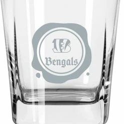 Logo Brands Cincinnati Bengals 14oz. Frost Stamp Old Fashioned Glass -Fanatics DSCO1158391928 0000 ALT1