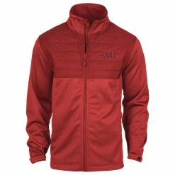 Dunbrooke Men's Heather Scarlet San Francisco 49ers Explorer Tech Full-Zip Jacket