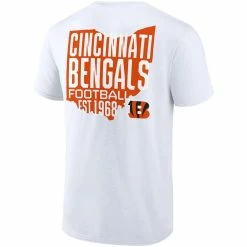 Men's Fanatics Branded White Cincinnati Bengals Hot Shot State T-Shirt -Fanatics DSCO1158819220 3550 ALT3