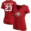 Fanatics Branded Women's Christian McCaffrey Scarlet San Francisco 49ers Plus Size Player Name & Number V-Neck T-Shirt 1 Fanatics Branded Women's Christian McCaffrey Scarlet San Francisco 49ers Plus Size Player Name & Number V-Neck T-Shirt -Fanatics DSCO1158932861 2946