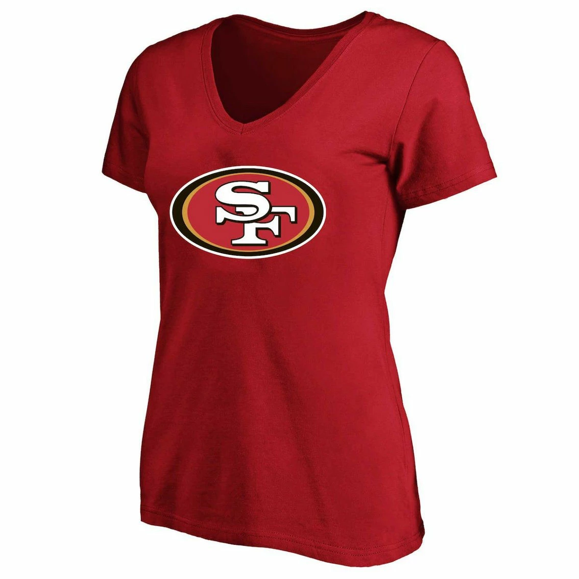 Fanatics Branded Women's Christian McCaffrey Scarlet San Francisco 49ers Plus Size Player Name & Number V-Neck T-Shirt 5 Fanatics Branded Women's Christian McCaffrey Scarlet San Francisco 49ers Plus Size Player Name & Number V-Neck T-Shirt - Image 3