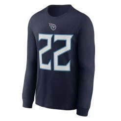 Nike Men's Derrick Henry Navy Tennessee Titans Player Name & Number Long Sleeve T-Shirt 8 Nike Men's Derrick Henry Navy Tennessee Titans Player Name & Number Long Sleeve T-Shirt -Fanatics DSCO1158971547 1320 ALT2
