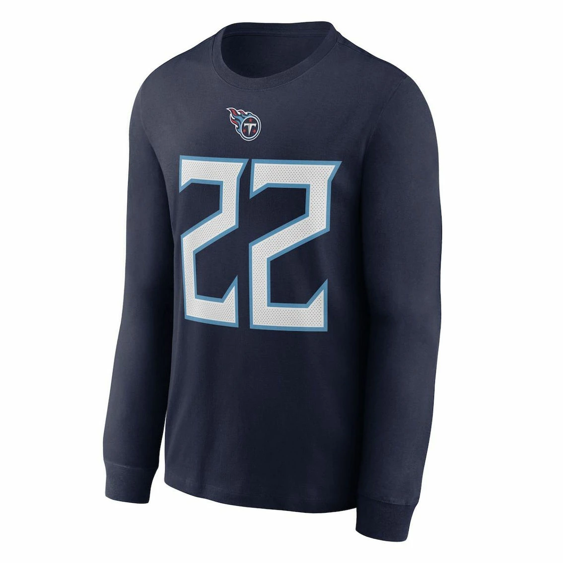 Nike Men's Derrick Henry Navy Tennessee Titans Player Name & Number Long Sleeve T-Shirt 5 Nike Men's Derrick Henry Navy Tennessee Titans Player Name & Number Long Sleeve T-Shirt - Image 3