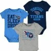 Outerstuff Newborn & Infant Navy/Light Blue Tennessee Titans Eat Sleep Drool Football Three-Piece Bodysuit Set 1 Outerstuff Newborn & Infant Navy/Light Blue Tennessee Titans Eat Sleep Drool Football Three-Piece Bodysuit Set -Fanatics DSCO1159236082 1191