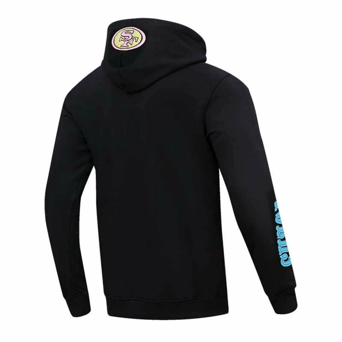 Pro Standard Men's Black San Francisco 49ers Neon Graphic Pullover Hoodie 6 Pro Standard Men's Black San Francisco 49ers Neon Graphic Pullover Hoodie - Image 4