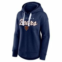 Fanatics Branded Women's Heather Navy Chicago Bears Set To Fly Pullover Hoodie -Fanatics DSCO1159417136 SXT5 ALT2