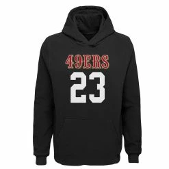 Outerstuff Youth Christian McCaffrey Black San Francisco 49ers Mainliner Player Name & Number Pullover Hoodie -Fanatics DSCO1159424619 1007 ALT2