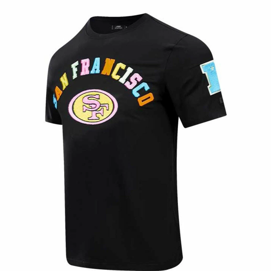 Pro Standard Men's Black San Francisco 49ers Neon Graphic T-Shirt 5 Pro Standard Men's Black San Francisco 49ers Neon Graphic T-Shirt - Image 3