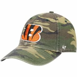 '47 Men's Camo Cincinnati Bengals Woodland Clean Up Adjustable Hat
