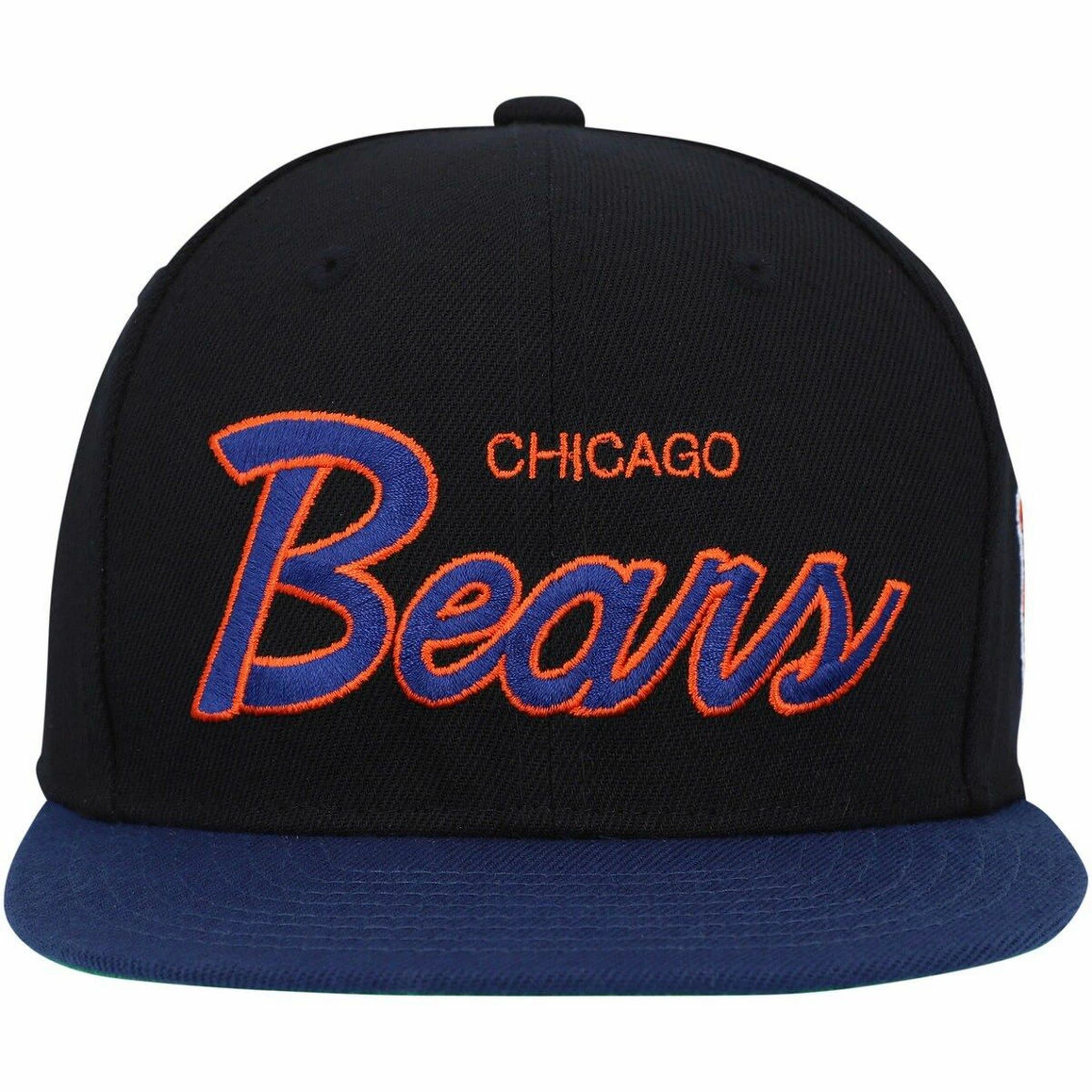 Mitchell & Ness Youth Black/Navy Chicago Bears Team Script Snapback Hat 5 Mitchell & Ness Youth Black/Navy Chicago Bears Team Script Snapback Hat - Image 3