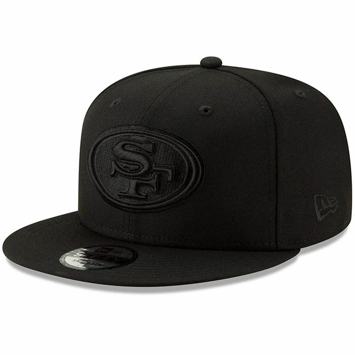 New Era Men's Black San Francisco 49ers Black On Black 9FIFTY Adjustable Hat 4 New Era Men's Black San Francisco 49ers Black On Black 9FIFTY Adjustable Hat - Image 2