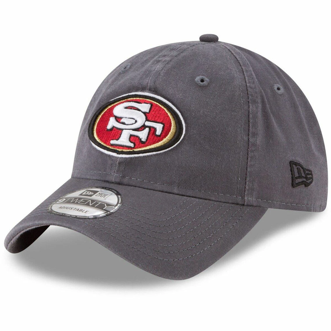 New Era Men's Graphite San Francisco 49ers Icon Core Classic 2.0 9TWENTY Adjustable Hat 3 New Era Men's Graphite San Francisco 49ers Icon Core Classic 2.0 9TWENTY Adjustable Hat