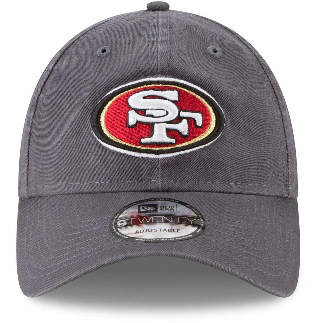 New Era Men's Graphite San Francisco 49ers Icon Core Classic 2.0 9TWENTY Adjustable Hat 5 New Era Men's Graphite San Francisco 49ers Icon Core Classic 2.0 9TWENTY Adjustable Hat - Image 3