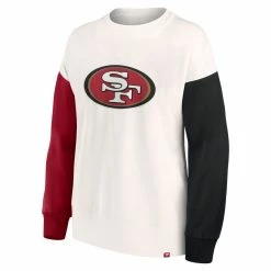 Fanatics Branded Women's White San Francisco 49ers Colorblock Primary Logo Pullover Sweatshirt 7 Fanatics Branded Women's White San Francisco 49ers Colorblock Primary Logo Pullover Sweatshirt -Fanatics DSCO1159607820 3550 ALT2