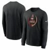 Nike Men's Black San Francisco 49ers Icon Legend Long Sleeve Performance T-Shirt -Fanatics DSCO1159631317 1007
