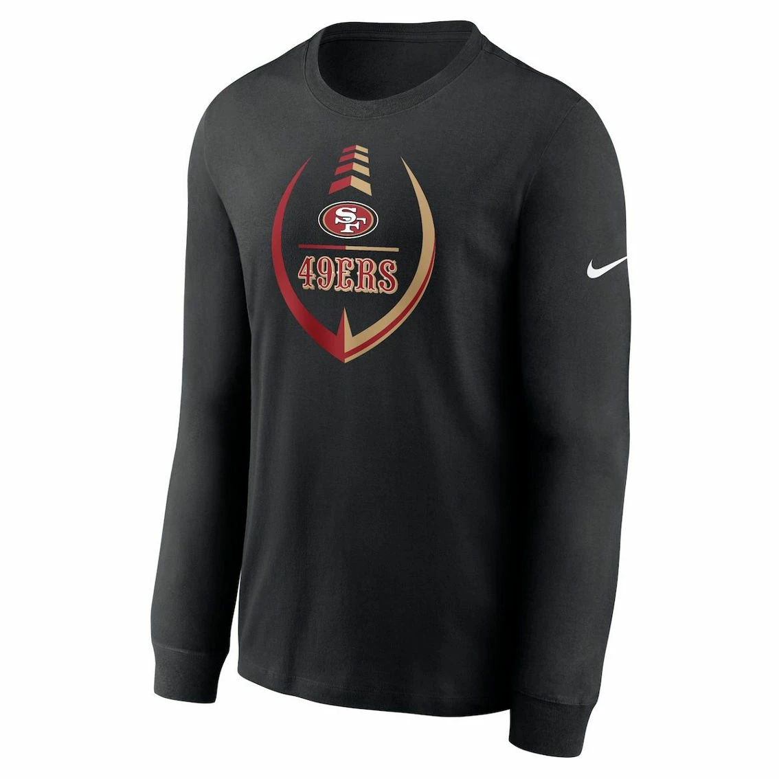 Nike Men's Black San Francisco 49ers Icon Legend Long Sleeve Performance T-Shirt 5 Nike Men's Black San Francisco 49ers Icon Legend Long Sleeve Performance T-Shirt - Image 3