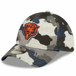 New Era Men's Camo Chicago Bears 2022 NFL Training Camp Official Mascot 39THIRTY Flex Hat