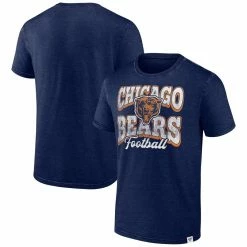 Fanatics Branded Men's Heather Navy Chicago Bears Force Out T-Shirt