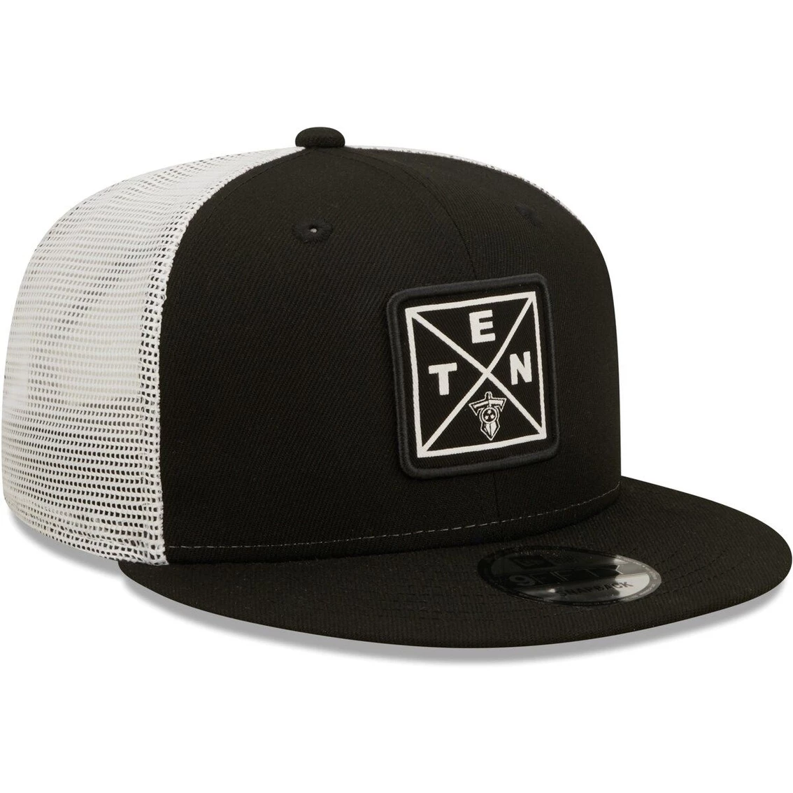 New Era Men's Black Tennessee Titans Quad II 9FIFTY Trucker Snapback Hat 6 New Era Men's Black Tennessee Titans Quad II 9FIFTY Trucker Snapback Hat - Image 4