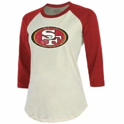 Majestic Threads Women's Threads Brock Purdy Cream/Scarlet San Francisco 49ers Player Name & Number Raglan 3/4 Sleeve T-Shirt 8 Majestic Threads Women's Threads Brock Purdy Cream/Scarlet San Francisco 49ers Player Name & Number Raglan 3/4 Sleeve T-Shirt -Fanatics DSCO1160174169 6662 ALT2