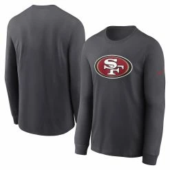 Nike Men's Anthracite San Francisco 49ers Primary Logo Long Sleeve T-Shirt 7 Nike Men's Anthracite San Francisco 49ers Primary Logo Long Sleeve T-Shirt -Fanatics DSCO1160174288 4096 ALT1
