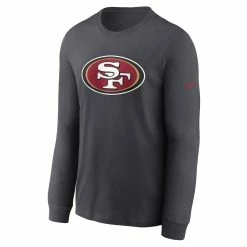 Nike Men's Anthracite San Francisco 49ers Primary Logo Long Sleeve T-Shirt 8 Nike Men's Anthracite San Francisco 49ers Primary Logo Long Sleeve T-Shirt -Fanatics DSCO1160174288 4096 ALT2