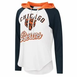 G-III 4Her By Carl Banks Women's White Chicago Bears MVP Raglan Hoodie Long Sleeve T-Shirt 8 G-III 4Her By Carl Banks Women's White Chicago Bears MVP Raglan Hoodie Long Sleeve T-Shirt -Fanatics DSCO1160290452 3550 ALT2