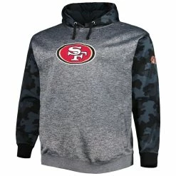 Fanatics Branded Men's Heather Charcoal San Francisco 49ers Camo Pullover Hoodie 8 Fanatics Branded Men's Heather Charcoal San Francisco 49ers Camo Pullover Hoodie -Fanatics DSCO1160290466 4135 ALT2