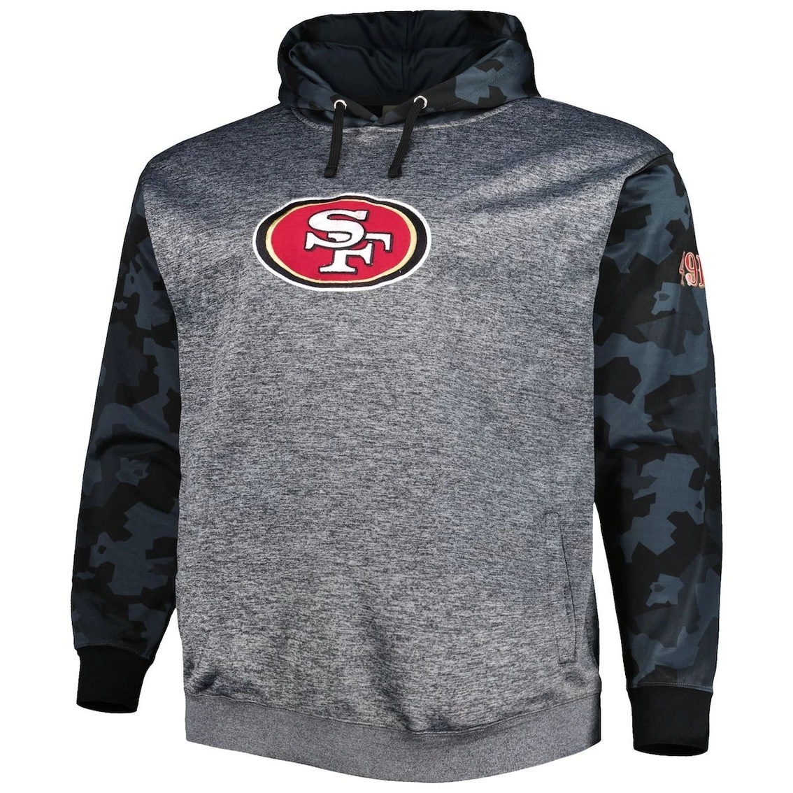 Fanatics Branded Men's Heather Charcoal San Francisco 49ers Camo Pullover Hoodie 5 Fanatics Branded Men's Heather Charcoal San Francisco 49ers Camo Pullover Hoodie - Image 3