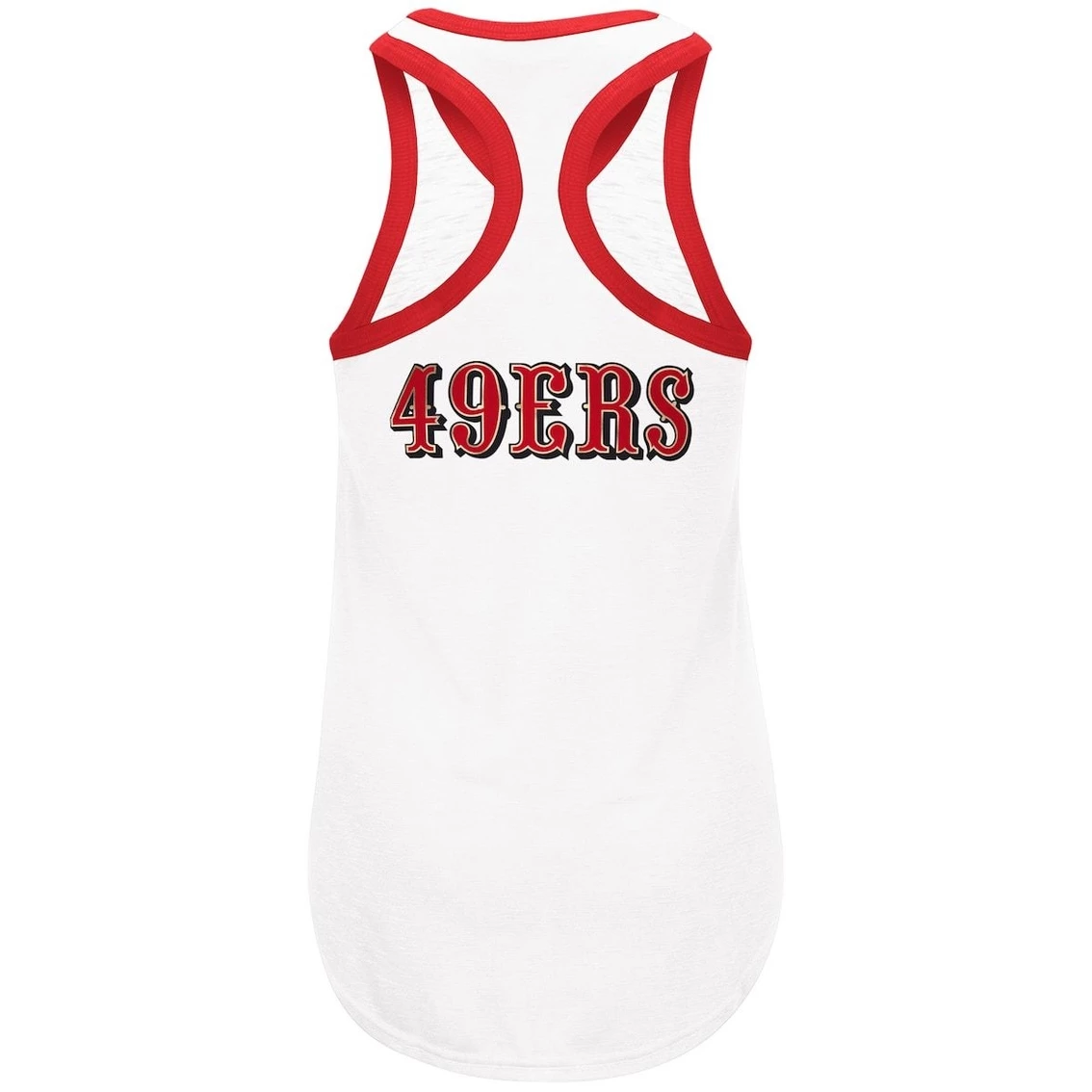 G-III 4Her By Carl Banks Women's White San Francisco 49ers Tater Tank Top 6 G-III 4Her By Carl Banks Women's White San Francisco 49ers Tater Tank Top - Image 4