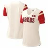 Starter Women's White San Francisco 49ers Kick Start V-Neck T-Shirt 1 Starter Women's White San Francisco 49ers Kick Start V-Neck T-Shirt -Fanatics DSCO1160509187 3550