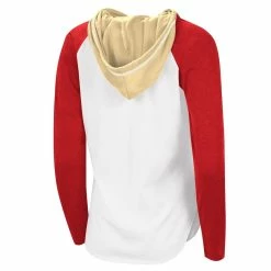 G-III 4Her By Carl Banks Women's White San Francisco 49ers MVP Raglan Hoodie Long Sleeve T-Shirt -Fanatics DSCO1160509195 3550 ALT3