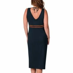 G-III 4Her By Carl Banks Women's Navy Chicago Bears Training V-Neck Maxi Dress -Fanatics DSCO1160594058 1320 ALT2