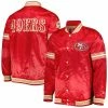 Starter Men's Scarlet San Francisco 49ers Midfield Satin Full-Snap Varsity Jacket 2 Starter Men's Scarlet San Francisco 49ers Midfield Satin Full-Snap Varsity Jacket -Fanatics DSCO1160615400 2946