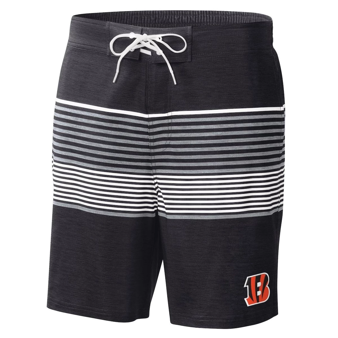 G-III Sports By Carl Banks Men's Black Cincinnati Bengals Coastline Volley Swim Shorts 5 G-III Sports By Carl Banks Men's Black Cincinnati Bengals Coastline Volley Swim Shorts - Image 3